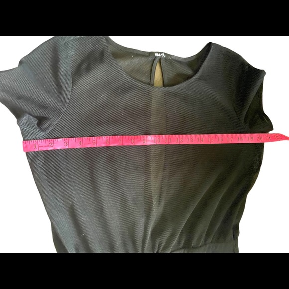 Mark Black Mesh Dress/ Beach Coverup - Size Large - Picture 4 of 8